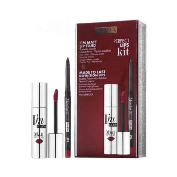 Pupa Kit I'M Matt Lip Fluid Dark Red