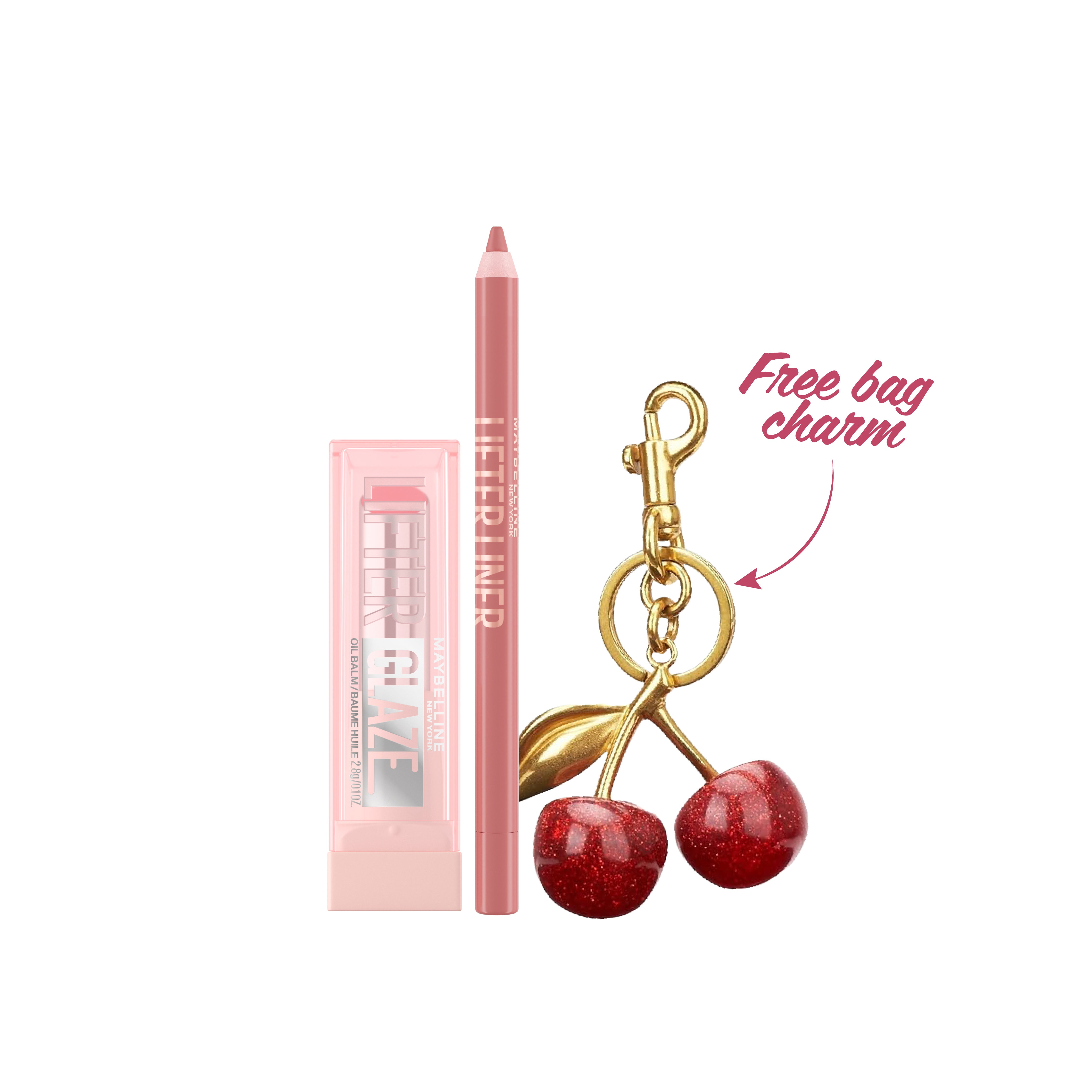 Lifter Glaze Lip Balm + Lifter Liner Lip Liner + FREE Cherry Keychain At 25% OFF