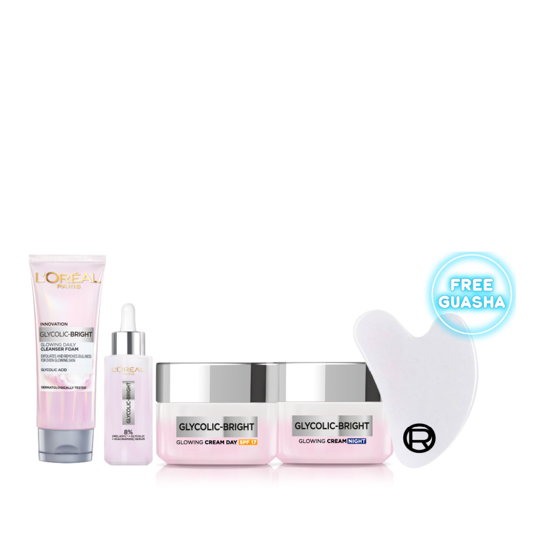 Glycolic Face Wash 100 ML + Face Serum 30 ML + Day Cream 50 ML + Night Cream 50 ML At 30% OFF