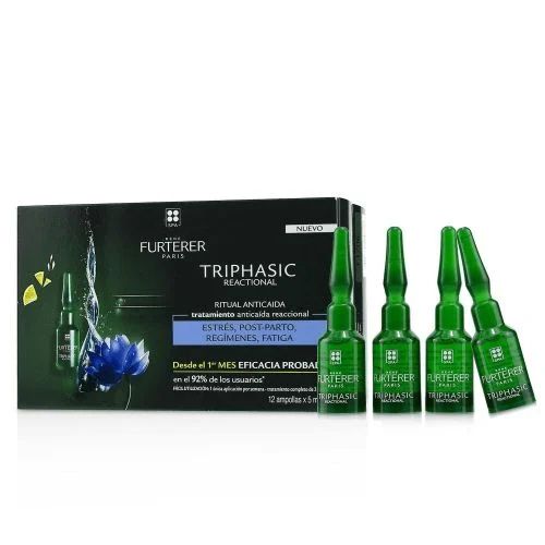 René Furterer Triphasic Reactional Anti Hair Loss Ritual Treatment 12 Ampoule | Loolia Closet