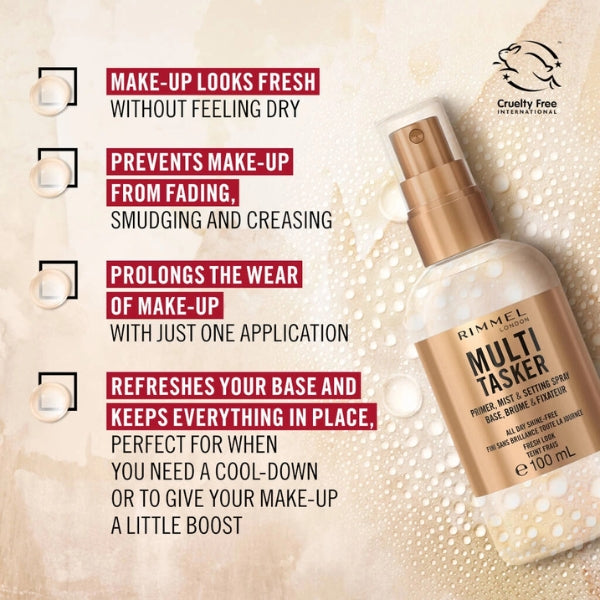 Multi Tasker Primer, Mist & Setting Spray - Benefits