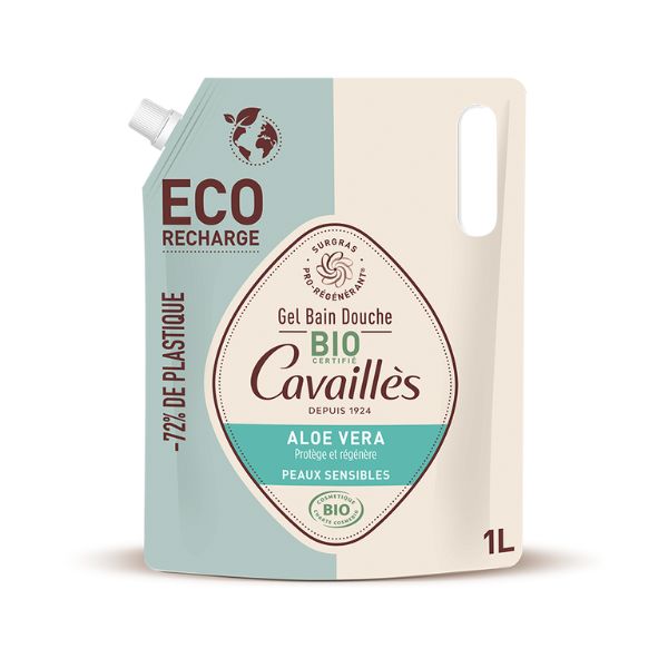 Rogé Cavaillès Eco-Recharge Gel Bain Douche - Certified Bio Aloe Vera