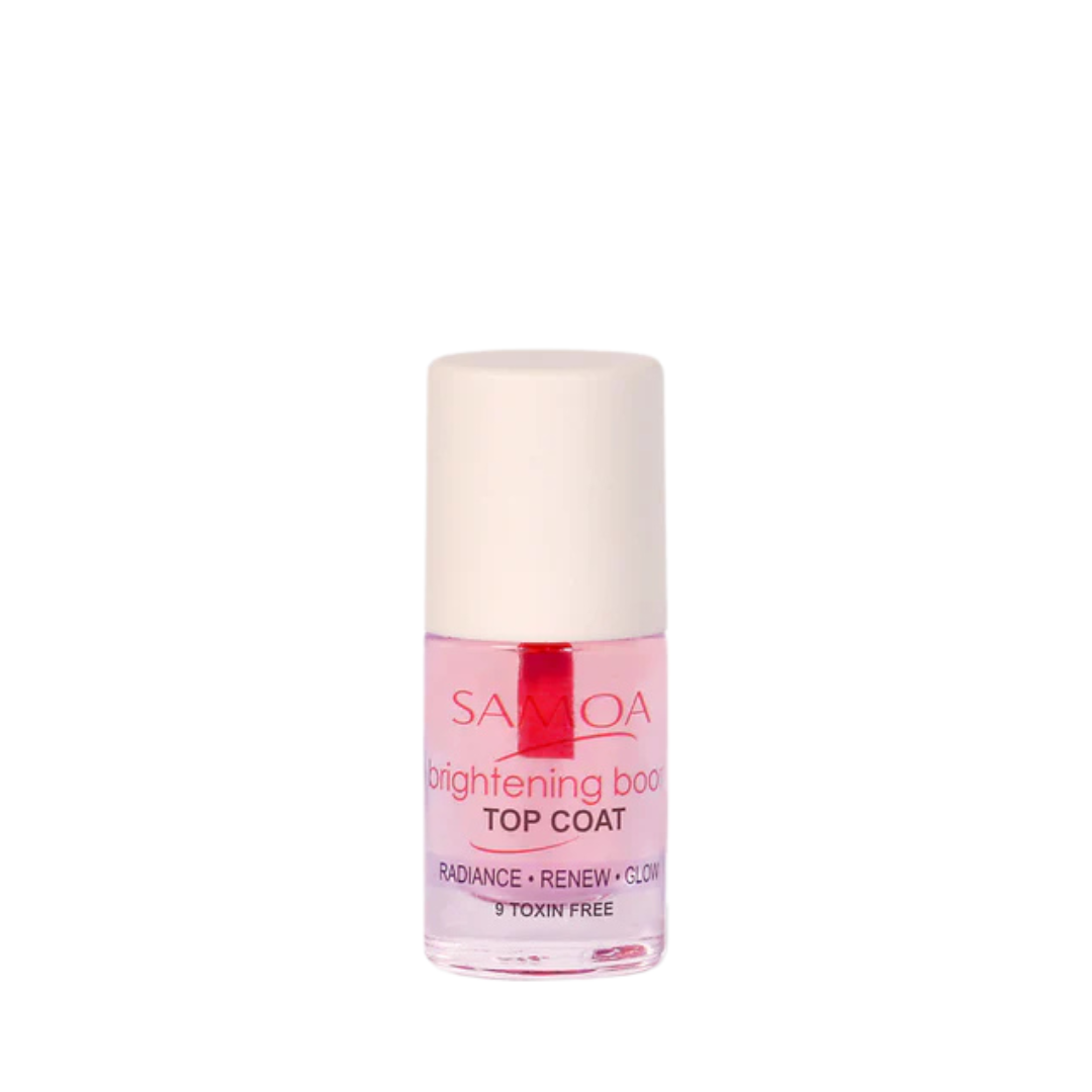 Samoa Brightening Boost Top Coat Nail Shine 6ml bottle