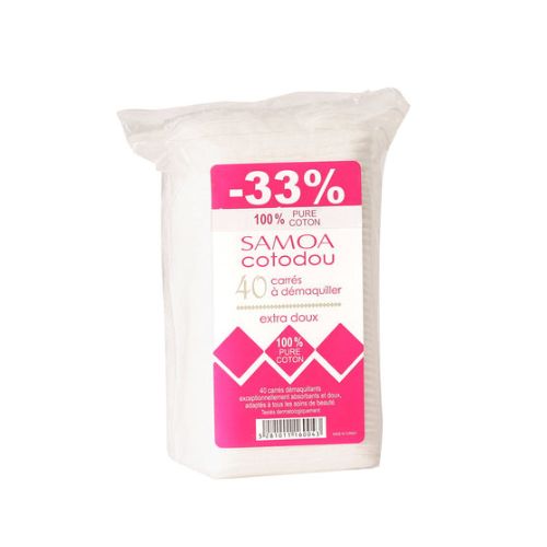 Samoa Cosmetics Cotodou Cotton Square Pads | Loolia Closet