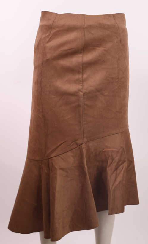 SPELL Spell Suede brown skirt | Loolia Closet