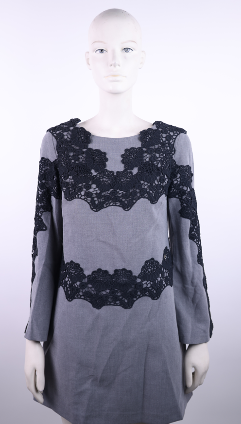 SPELL Spell grey dress with black lace | Loolia Closet