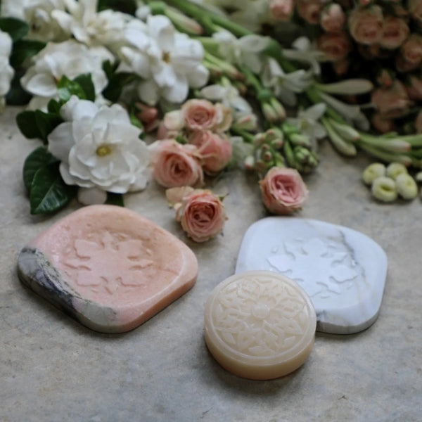 Senteurs D'Orient Marble Soap Plate White