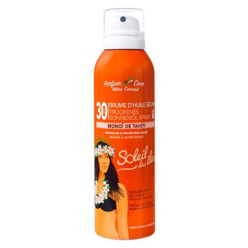 Soleil Des lles - Brume D’huile Sèche Spf 30 - Parfum Coco