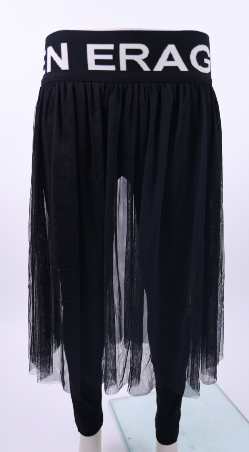 SPELL Spell Black Sheer Skirt | Loolia Closet