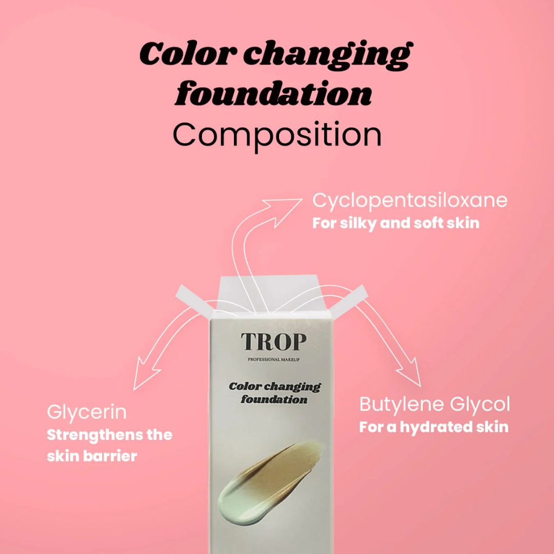 Trop Clean Color-Changing Foundation SPF50+
