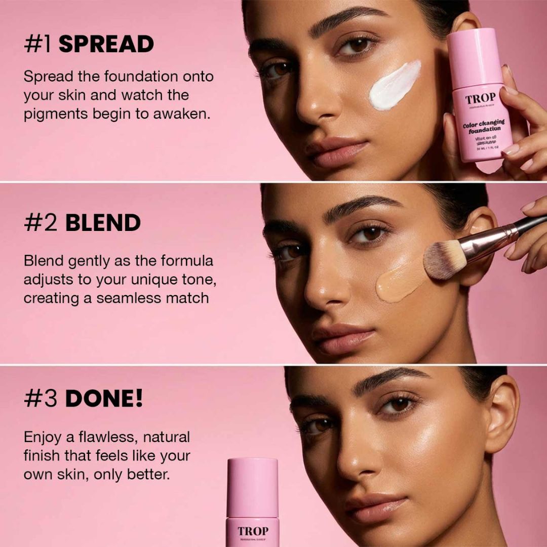 Trop Clean Color-Changing Foundation SPF50+