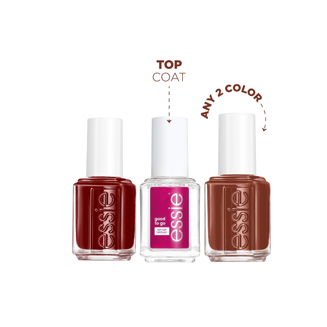 2x Nail Color + Top Coat Good to Go At 30% OFF