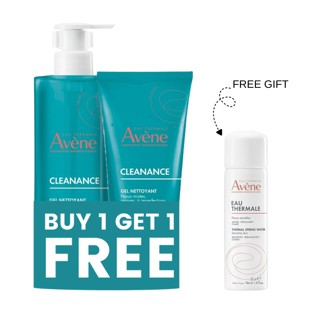Cleanance Cleansing Gel 400ml + FREE Cleanance Cleansing Gel 200ml + FREE Thermale Spring Water 50ml
