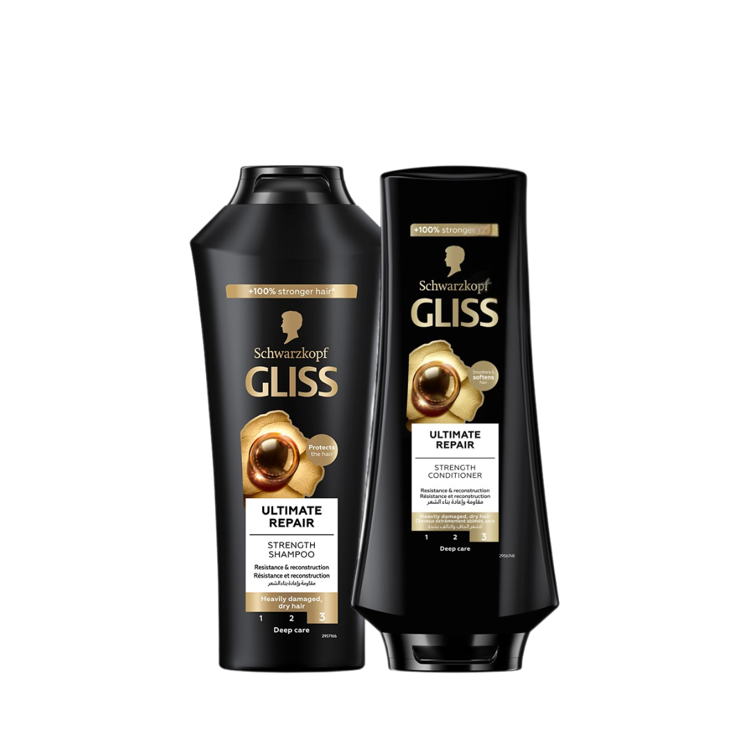 Gliss Shampoo 400 ML + Gliss Conditioner 200 ML At 20% OFF