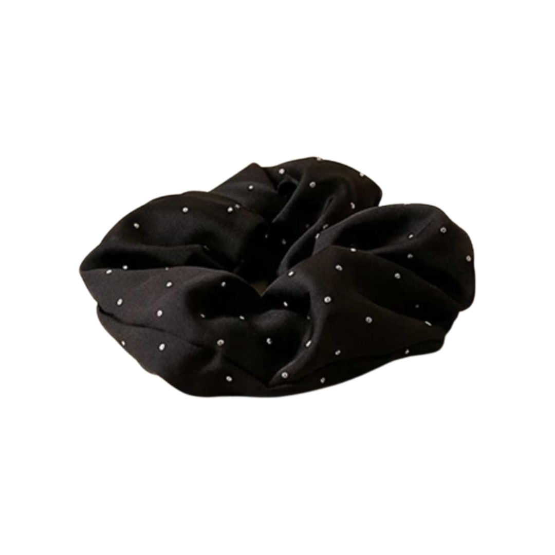 Satin Crystal Scrunchies