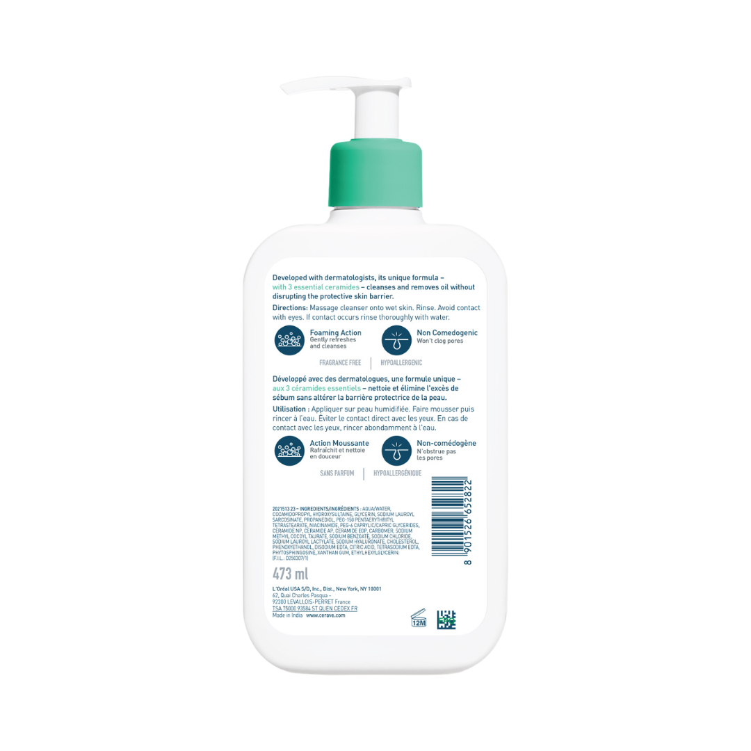 Foaming Cleanser for Normal to Oily Skin with Hyaluronic Acid