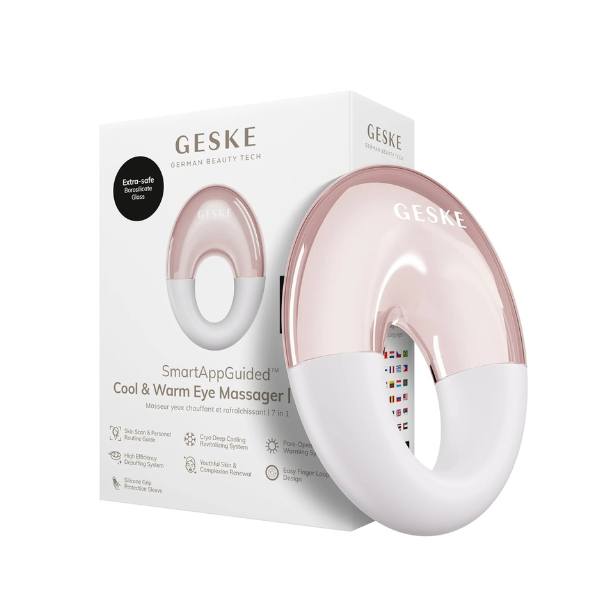 Geske Cool & Warm Eye Massager| 7 in 1- White