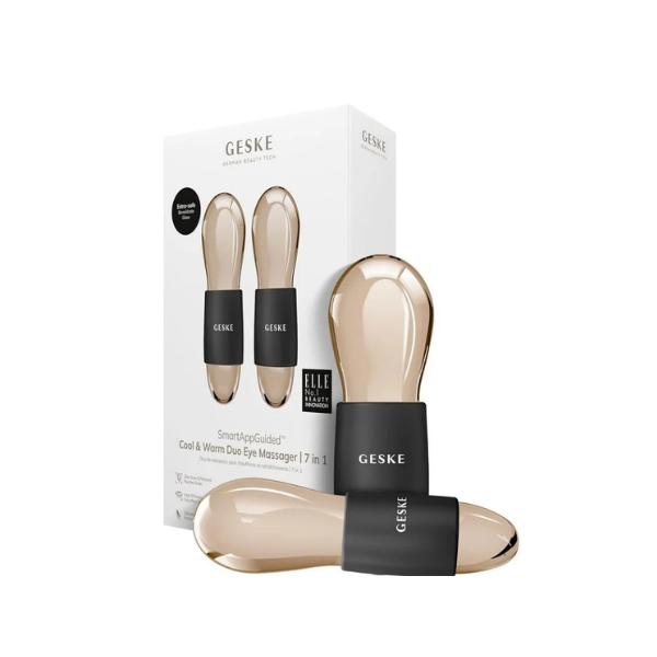 Geske Cool & Warm Duo Eye Massager| 7 in 1- Black