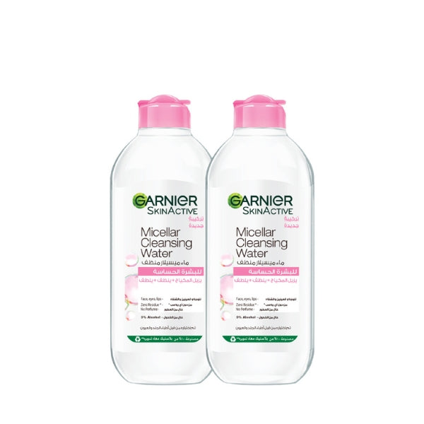 Garnier 2x Micellar Water for Sensitive Skin 400 ML At 15% OFF | Loolia Closet