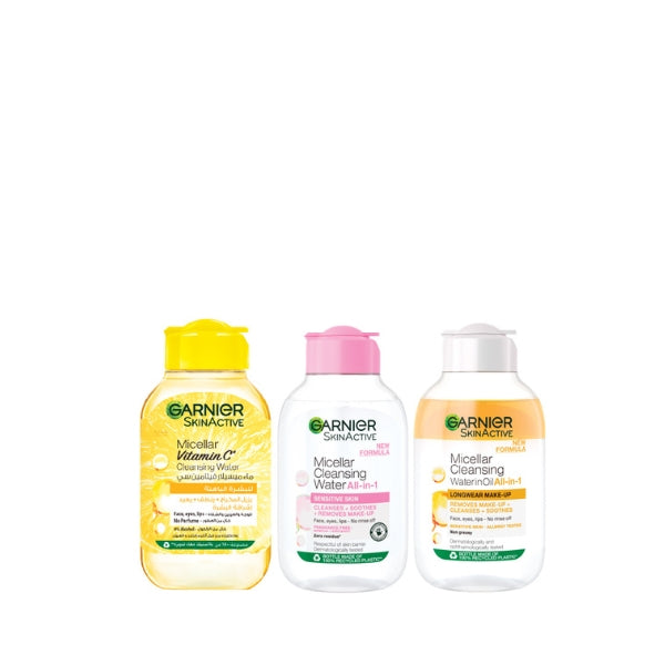 Micellar Water Pink 100 ML + Micellar Water Oil-Infused 100 ML + Vitamin C Micellar Water 100 ML