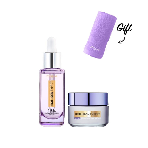 Hyaluron Day Cream 50 ML + Serum 30 ML + FREE Towel At 20% OFF