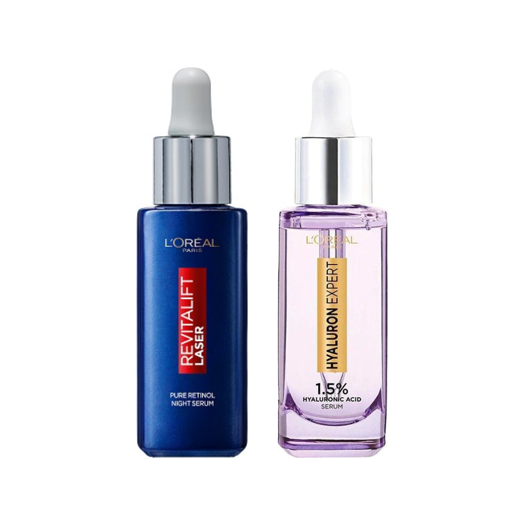 Hyaluron Expert Moisturiser 30 ML + Retinol Night Serum For Face 30 ML At 25% OFF