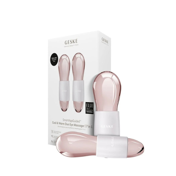 Geske Cool & Warm Duo Eye Massager| 7 in 1- White