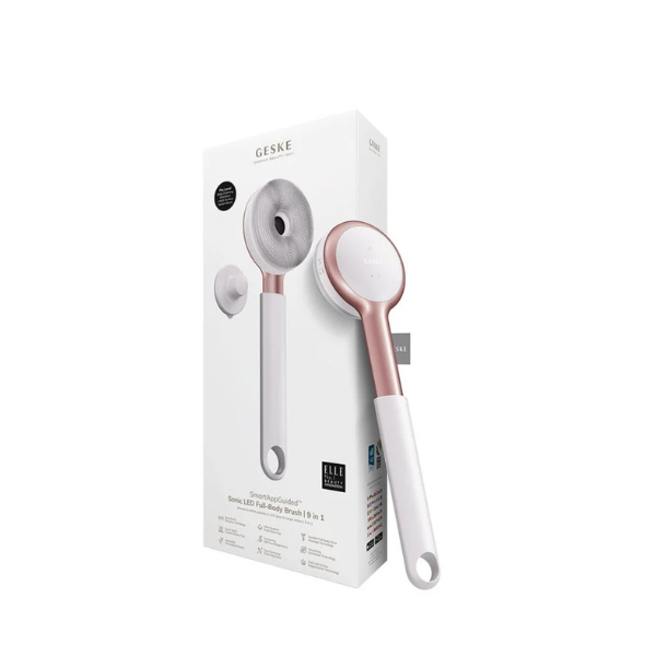Geske Sonic LED Full Body Brush| 9 in 1- White