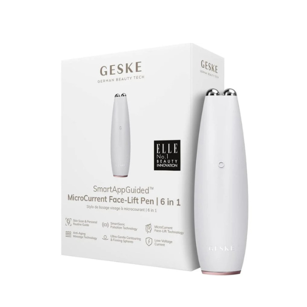 Geske Micro Current Face-Lift Pen | 6 in 1- White