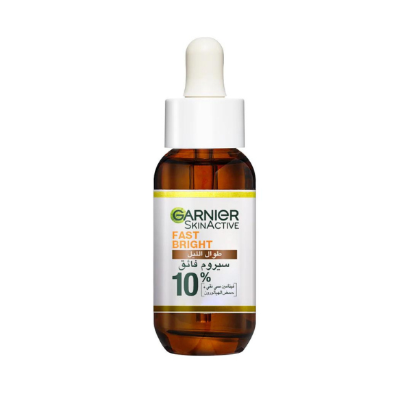 Garnier Fast Bright 10% Pure Vitamin C & Hyaluronic Acid - Brightening Night Serum | Loolia Closet