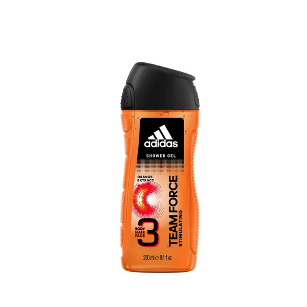Adidas New 3 in 1 Team Force Shower Gel- 250 ML