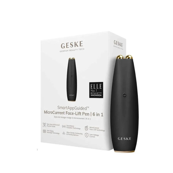 Geske Micro Current Face-Lift Pen | 6 in 1- Black