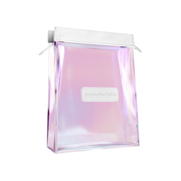 Mercedes Benz Gift From Mercedes Benz: Pink Holographic Makeup Pouch | Loolia Closet