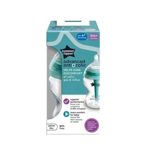 Baby Bottles, Natural Start Anti-Colic Baby Bottle with Slow Flow Breast-Like Teat