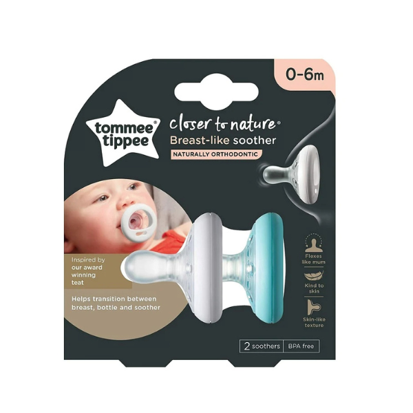 Breast Like Soother 0-6m, Pack of 2