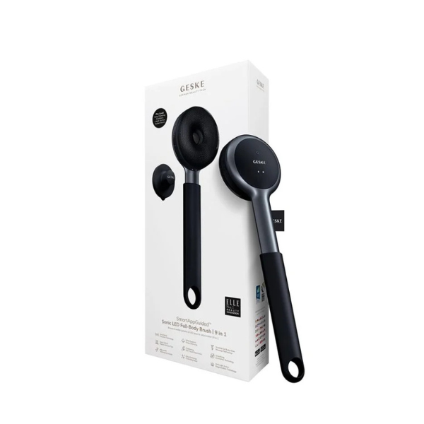 Geske Sonic LED Full Body Brush| 9 in 1- Black