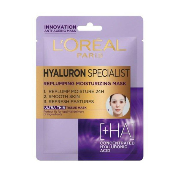 L'Oréal Paris Hyaluron Expert Moisturiser and Anti-Aging Tissue Mask | Loolia Closet