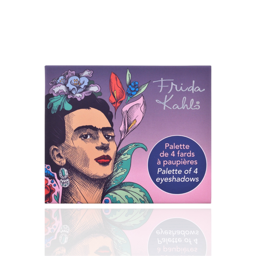 Frida Kahlo Eyeshadow Palette 4 Colors/brush+mirror