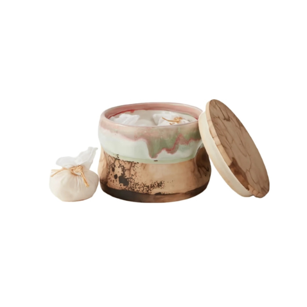 Senteurs D'Orient Ceramic Box with Jasmine Bath Salts