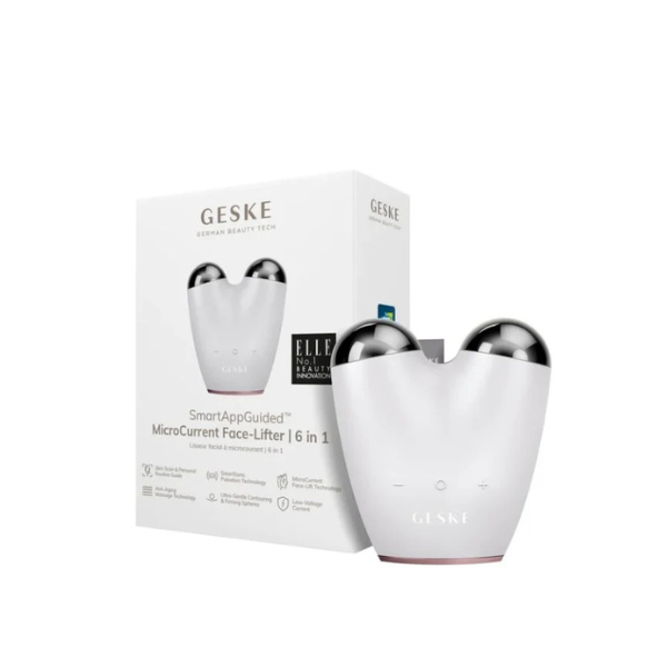 Geske Micro Current Face-Lifter | 6 in 1- White
