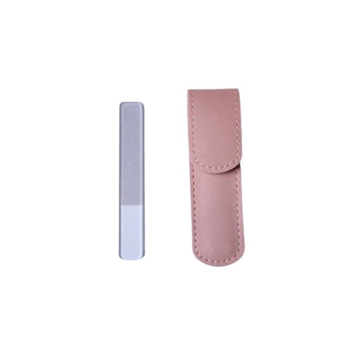 Clear Glass Nail File With Case