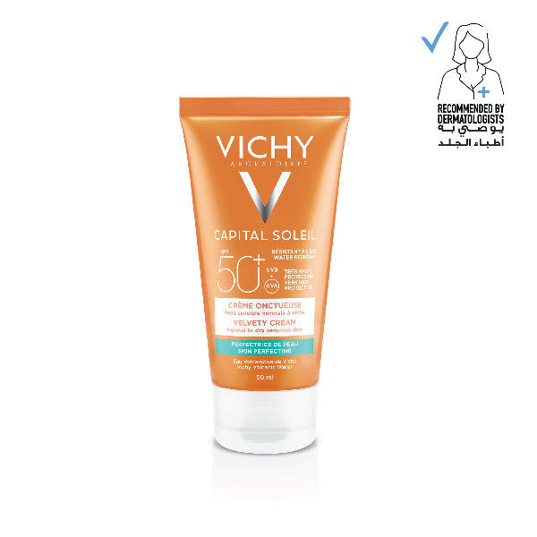 Vichy Capital Soleil Velvety Sunscreen for Normal to dry Skin SPF 50 | Loolia Closet