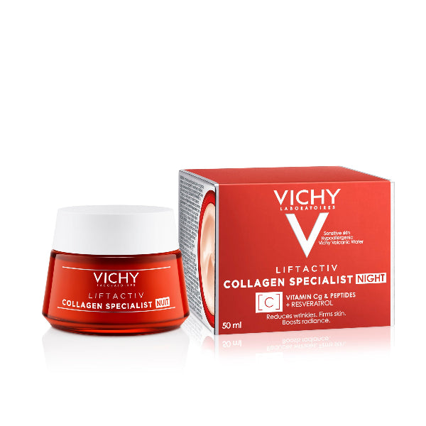 Vichy - Liftactiv Collagen Specialist Night Cream Anti Aging Face Moisturizer 50ml