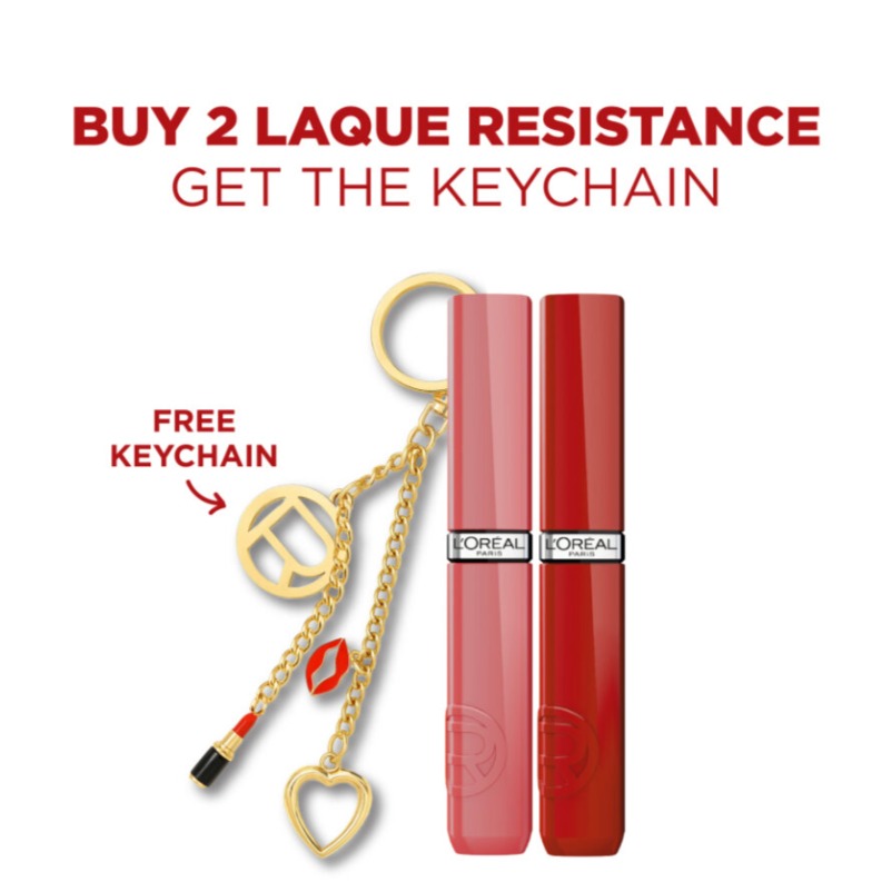 2x Infallible Laque Resistance Liquid Lipstick + FREE Keychain