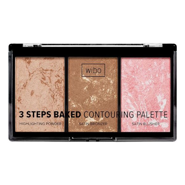 Wibo 3 Steps Baked Contour Palette 