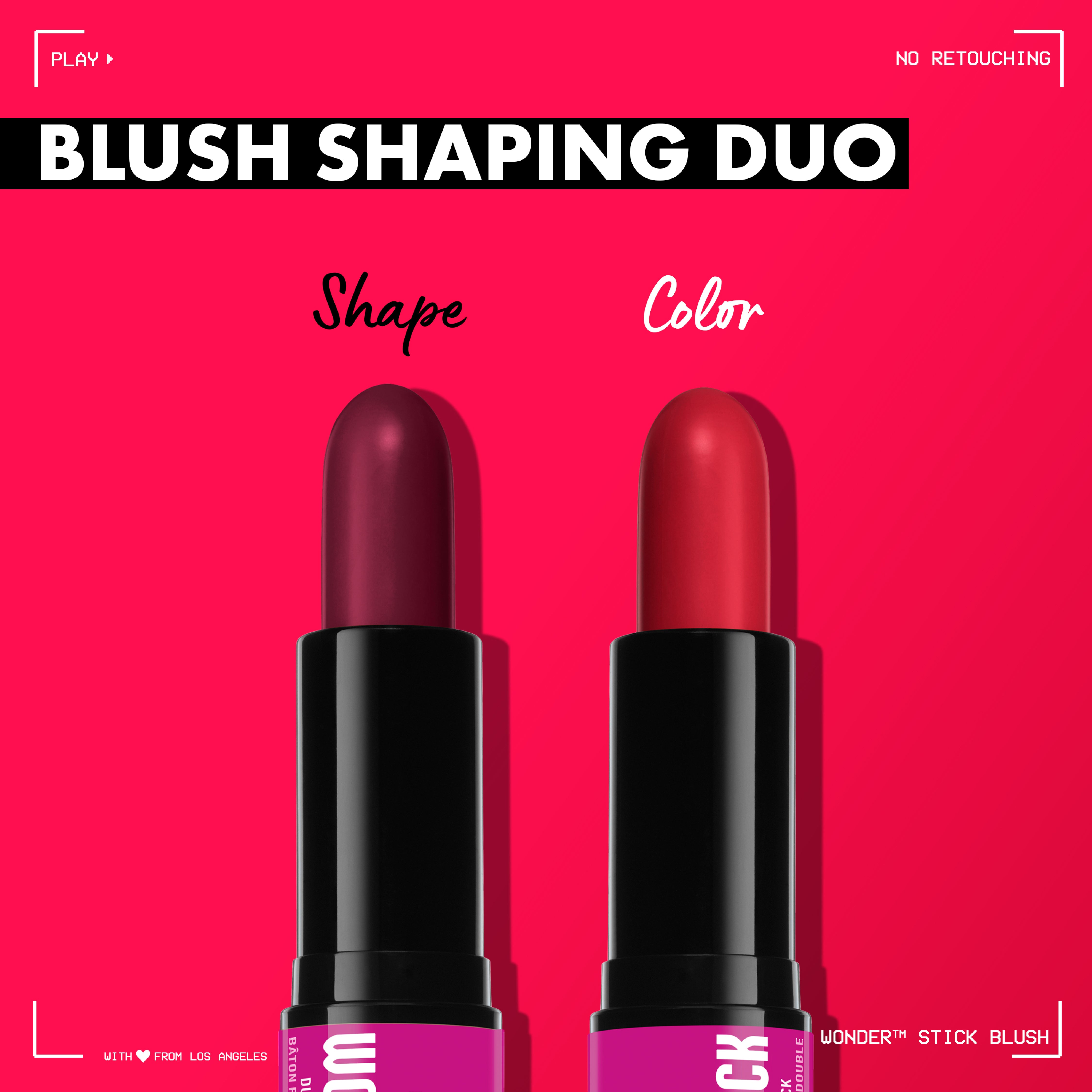 Wonder Stick Blush, With Hyaluronic Acid For Hydration, Blendable Texture, Vegan