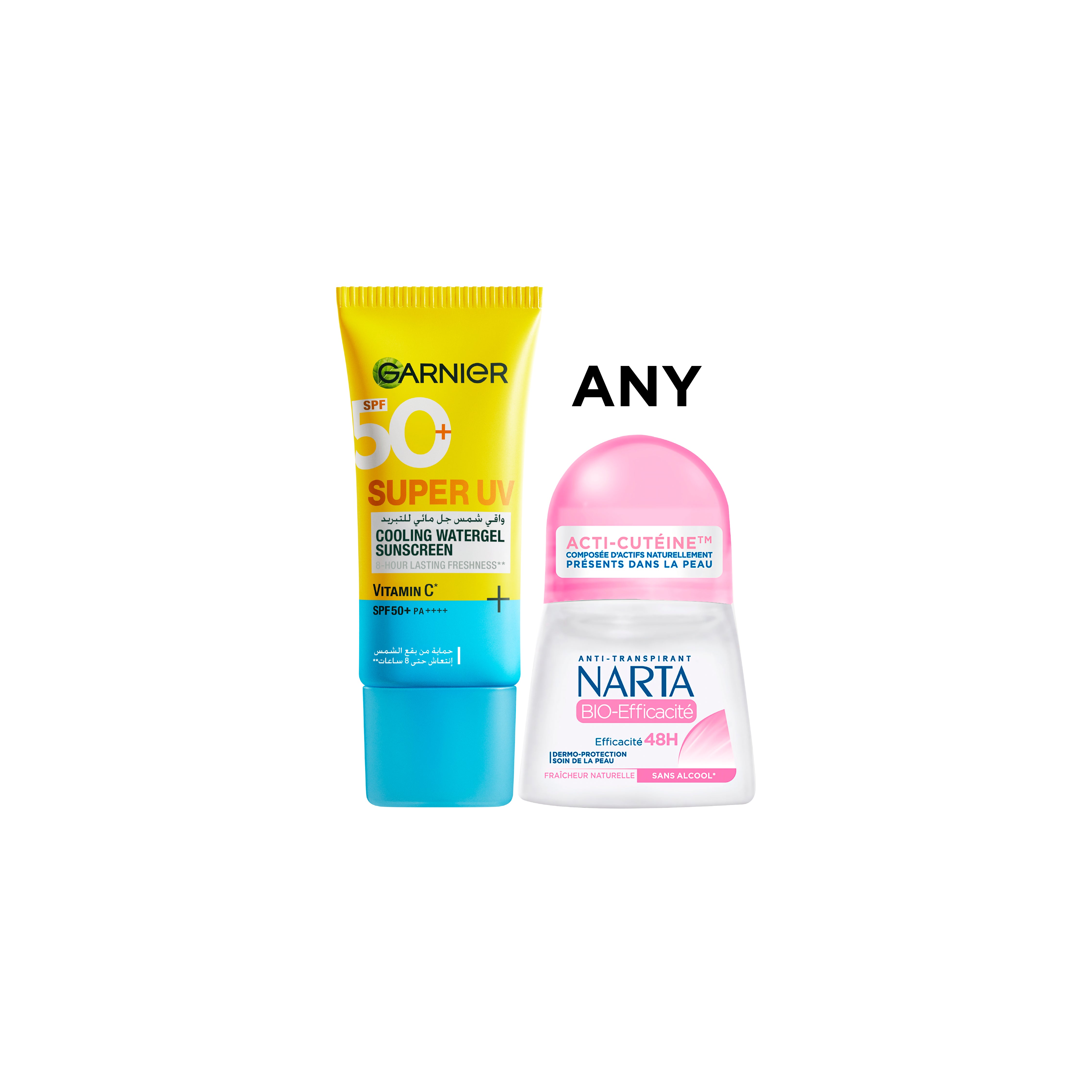 Super UV Cooling Watergel Sunscreen + Narta Roll-On Deodorant At 20% OFF