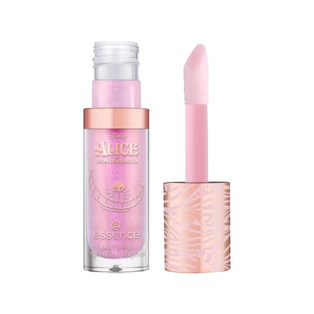 Essence Disney plumping high shine lip gloss shimmer non sticky blackberry
