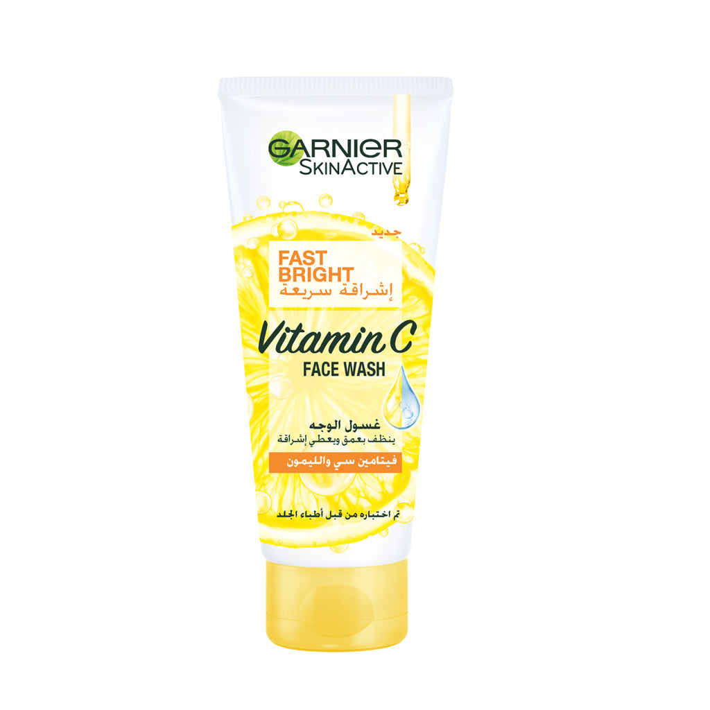 Garnier Fast Bright Vitamin C Brightening Face Wash (100mL) | Loolia Closet