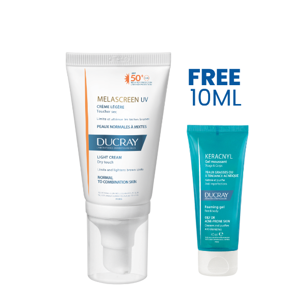 Melascreen UV Light Cream SPF 50+ + FREE Foaming Gel 10ML